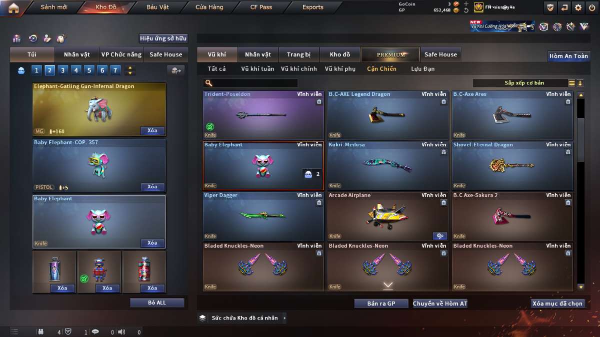 shop acc cf uy tin gia re